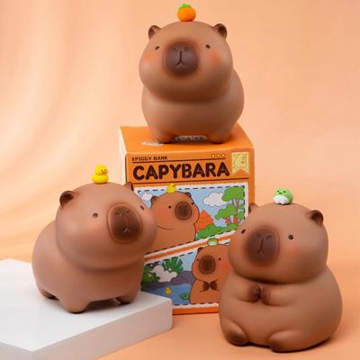 Cutie de economisire a banilor din desene animate Capybara Cutie de depozitare pentru numerar Pușculiță drăguță Cutii de bani Copii Cadouri pentru copii Decor acasă