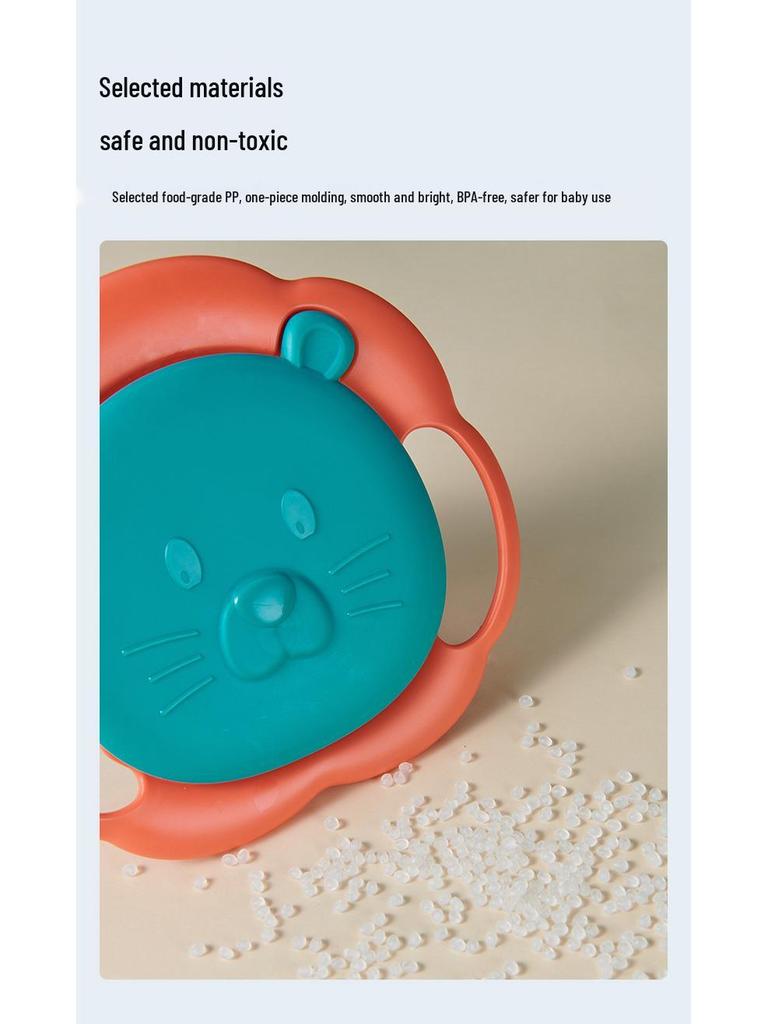 360° Baby Gyro Bowl: Non-Spill, Anti-Scald, Anti-Fall for Easy Feeding