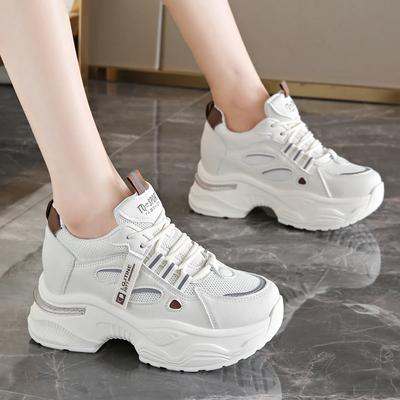 Sneakers Platform Bianche da Donna Scarpe da Corsa Traspiranti in Rete per Donna Fondo Spesso Antiscivolo Sandali Sportivi Casual Chaussure