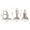 Statue for Women, 3 Pieces, Figurine, Modern And Creative Resin Craft Sculpture, Ornament
