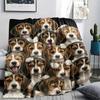 Many cute puppies Print Flannel Blanket,High quality Comfortable for All Seasons,Home Decor,Warmth and Comfort,Perfect for Christmas Gifts