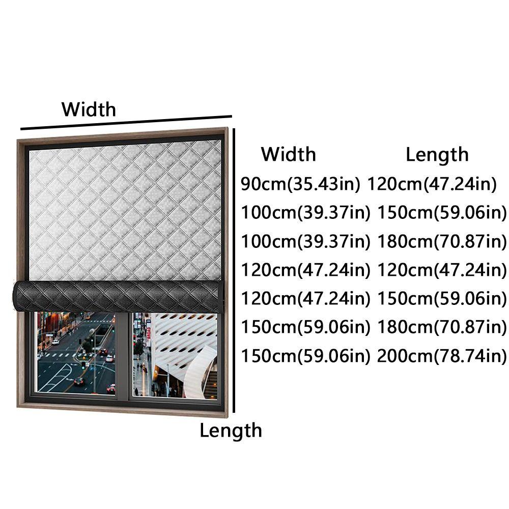 Insulation Film Soundproof Curtains Self-Adhesive Winter Warm Curtains Window Screens Window