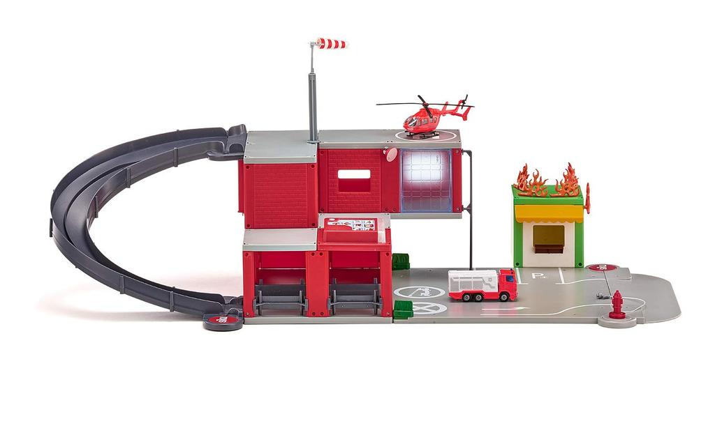 SIKU WORLD Fire Station ages 3 and SK5508 (for up)