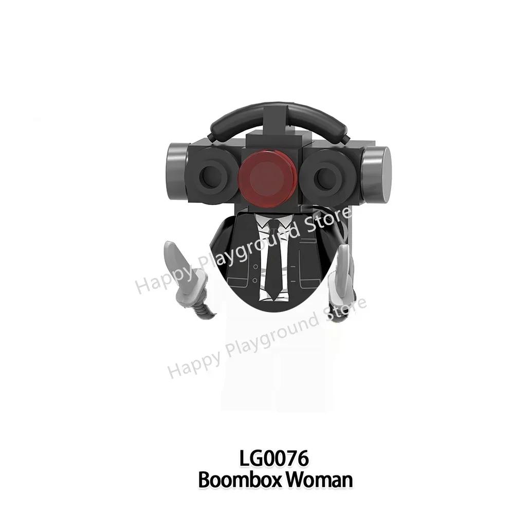 Skibidi Toilet Man Anime Cartoon Bricks Dolls Cameraman Speakerman TV Man Mini Action Bricks Toy Figures Building Blocks