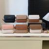 Early autumn new fashion niche ribbon contrasting color small square bag versatile single shoulder messenger women's bag