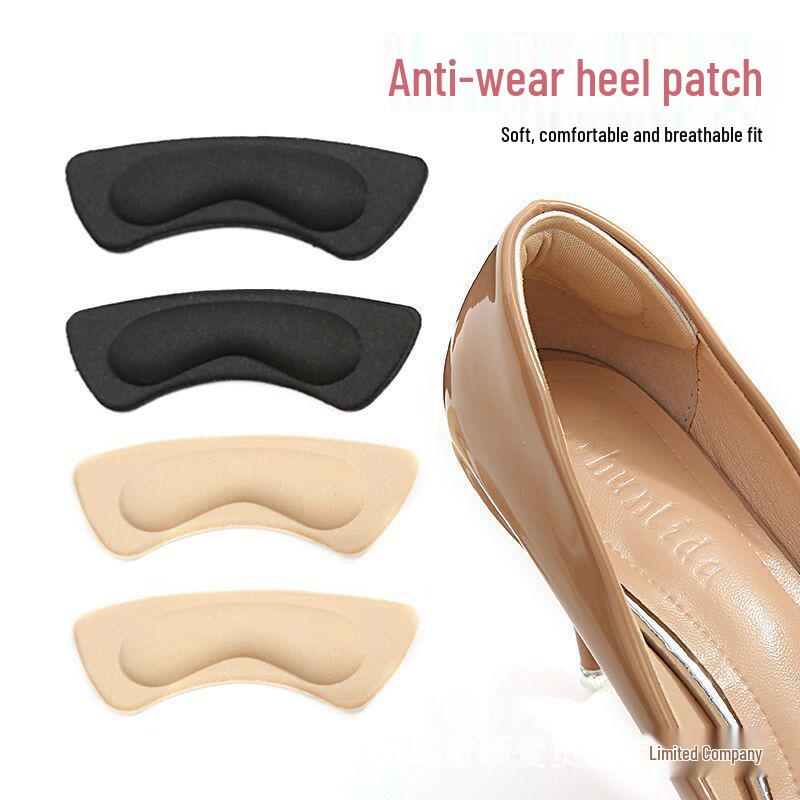 Verschleißfeste 4D Verdickte Fersengrips: Rutschfeste Halbsohlen für sicheren Halt