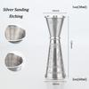 Neuer 30/60ml Cocktail Wein Shaker Messbecher Edelstahl Doppelter Shot Getränke Spirituosen Messbecher Jigger Küchenbedarf Werkzeuge Bar