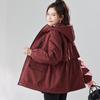 TERRE BLEUE Women's Plush Hooded Padded Jacket