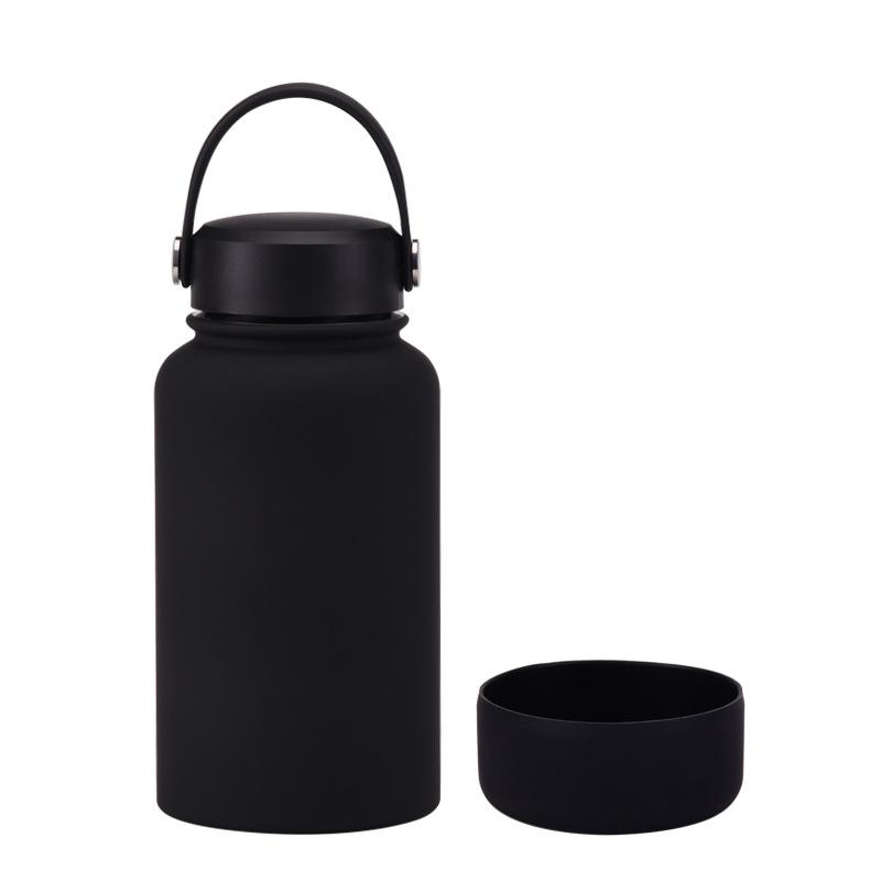 650Ml Stainless Steel Thermos Cup Non-Slip Outdoor Portable Water Cup Simple Wide Mouth Sports Kettle