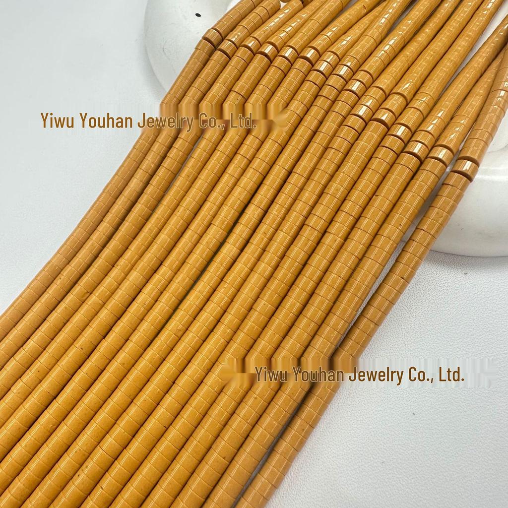 Natural Stone 2x4mm Sherpa Round Slice Spacer Beads – Loose Beads for DIY Accessories