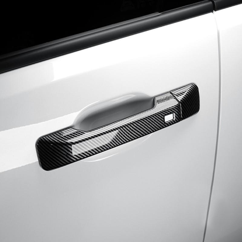 5Pcs/Set For Hyundai Santa Fe 2024+ ABS Plastic Door Handle Cover Moulding Decoration Trim Car Scratch Resistant Accessories