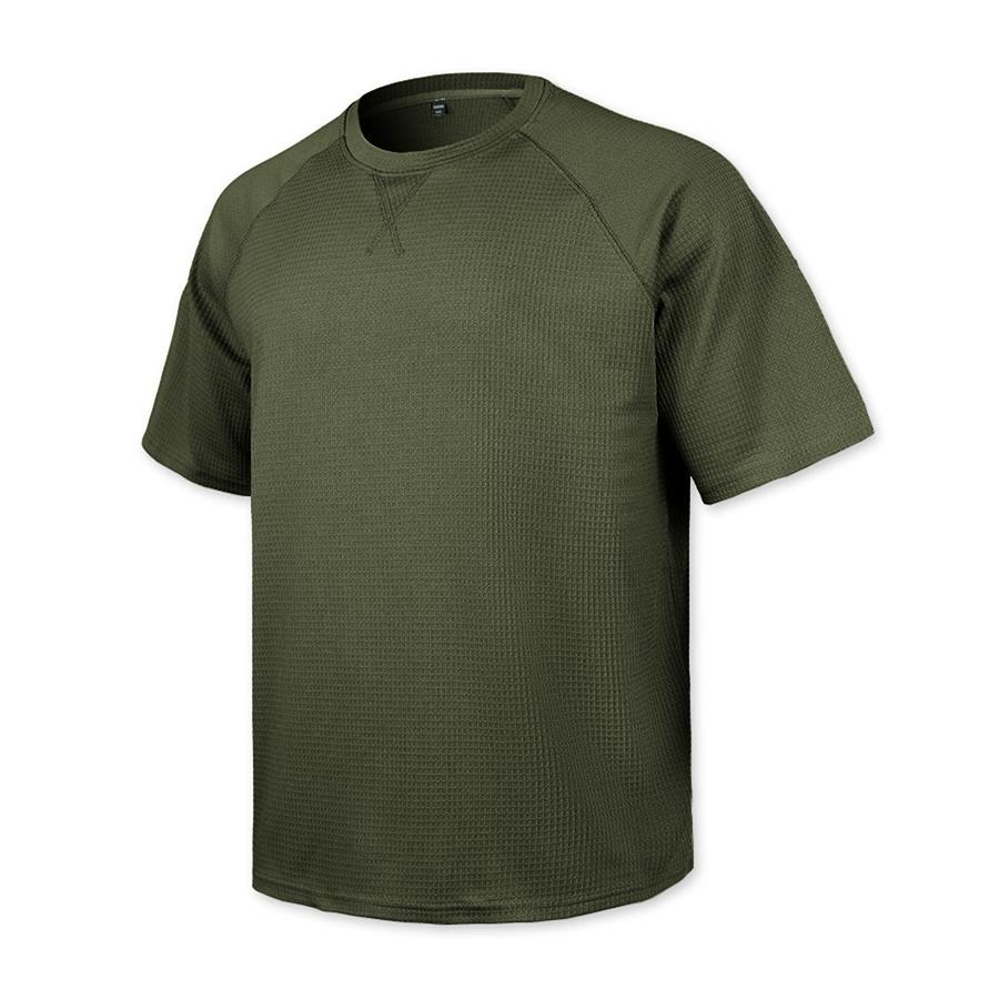 Herren Casual T-Shirt Waffelstrick Lockerer Schnitt T-Shirts für Mann Einfarbige Kurzarm-T-Shirts Übergroßer Schnitt Strukturierter Stoff Rundhalsausschnitt
