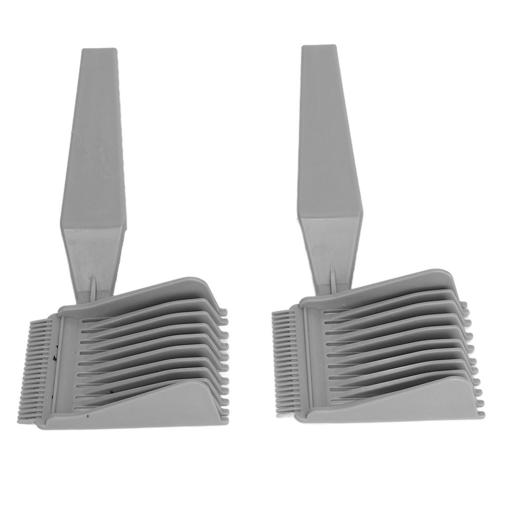 2pcs Professional Curved Positioning Comb Hairdressing Tool Ergonomic Guide Clipper Comb for Barber