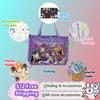 Italife Anime Badge Card Keychain Candy Bag Hanger for Pin Card Dolls Itabag Decoration Accessories Clear Protective Cover H313