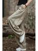 Women's 2025 Distressed Cotton Linen Lantern Pants - Casual, Versatile, Literary Style for Travel