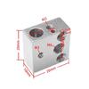 Aluminium Hotend Heater Block 3D Printer High Temperatures Heating Block Replacement for MK8 Extruder Accessories