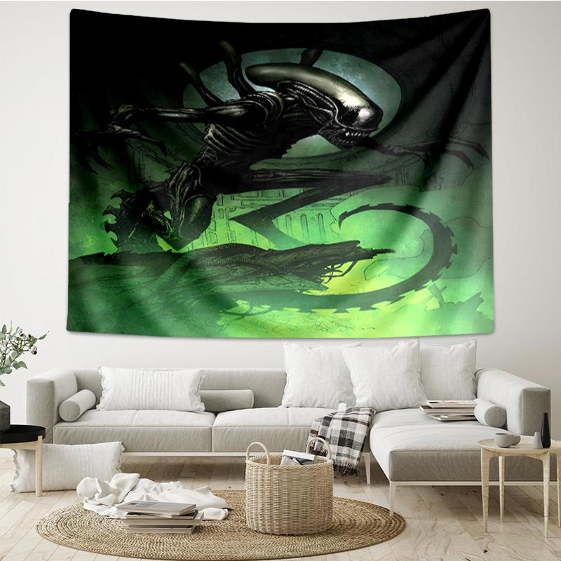 Alien Ornate Frame Quick-Dry Tapestry Hanging for Bedroom,Livingroom, Playroom,Decor Art Room Wall Tapestry Holiday and Birthday Gifts