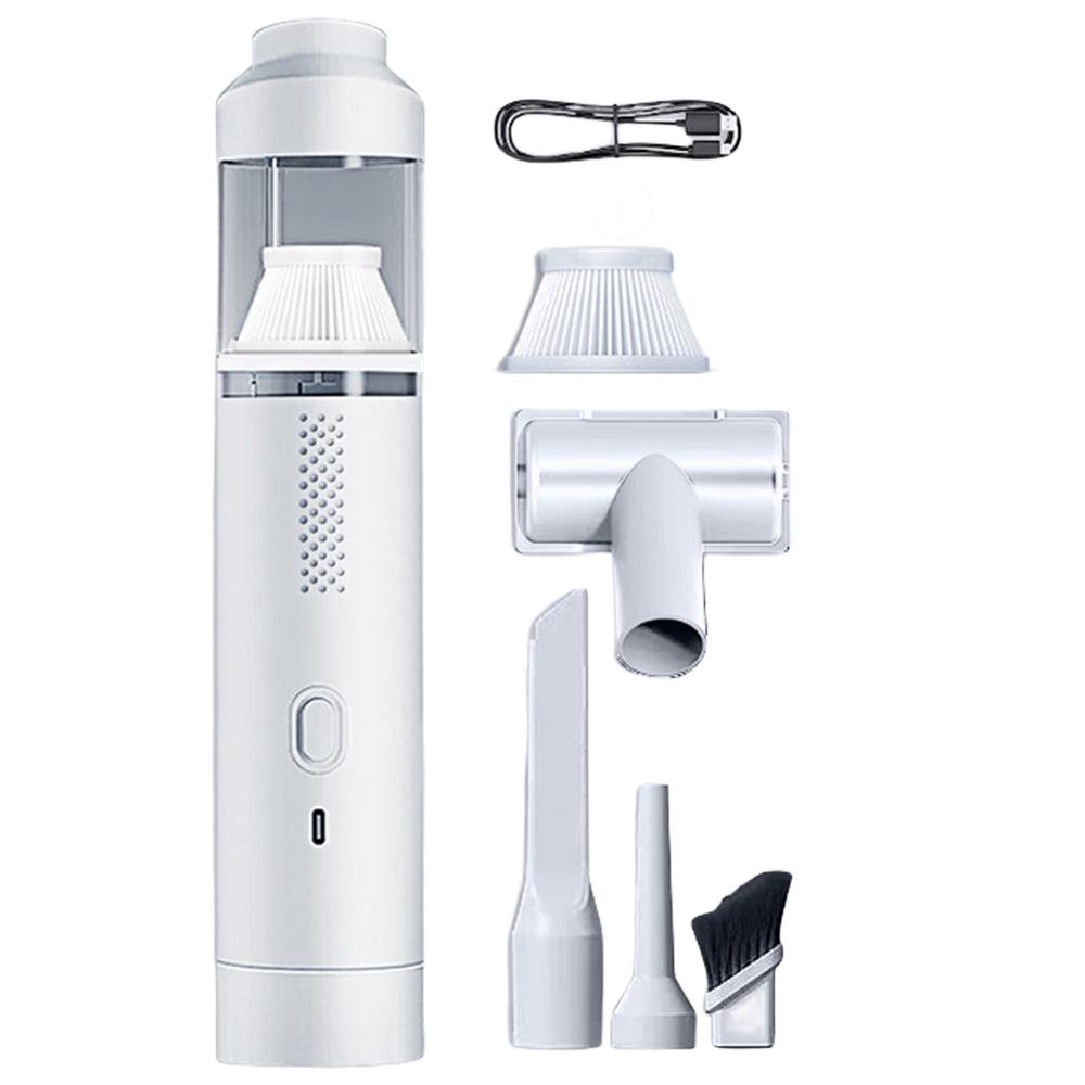 

Ручной пылесос беспроводной 2000 мАч мини пылесос чистящая машина 9000 Па сильная сила всасывания пылесос для дома белый