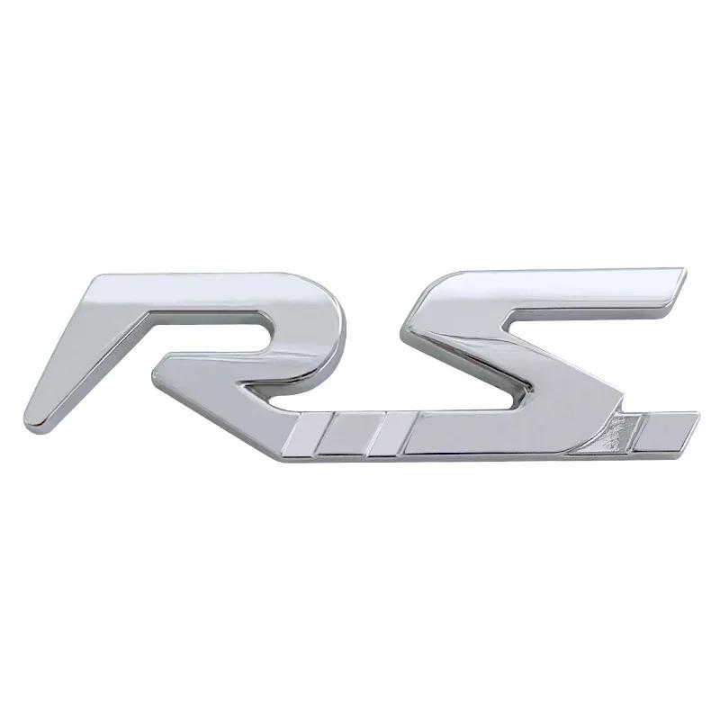 3D Metal GT RS Sport Logo Car Rear Trunk Emblem Badge Sticker for Renault Logan Clio Megane Kangoo 1 2 3 4 Captur Espace Twingo A6