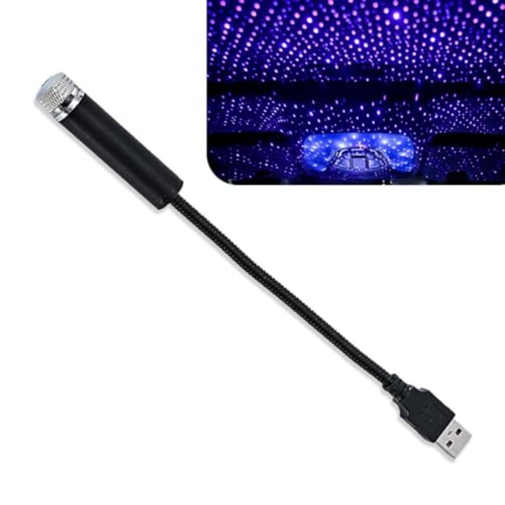 Mini Car Roof Star Sky Lamp USB Interior Ambient Projection Ambience Night Light Plug And Play Car Ceiling Star Lights Home