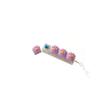 Four-button Decompression Keychain Pendant Cat Claw Shaft Tester Keyboard Toy Schoolbag Pendant Relaxation Toys