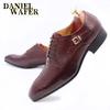 Fashion Luxury Men Leather Shoes Snake Skin Print Business Dress Formal Classic Style Burgundy Blue Pointed Toe Lace Up Oxford Shoes Men