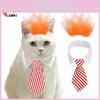 Unique Hair Fluffy Wig With Blue Tie For Cats And Dogs Ideal For Weddings Birthdays And