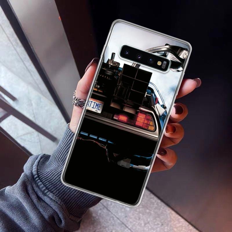 

Back To The Future DeLorean Time Machine Phone Case For Samsung Galaxy S26 S25 Edge S24 S23 Ultra S22 Plus S21 S20 FE Soft TPU B Samsung S24 Ultra