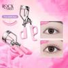 Rock Sweet Portable Eyelash Curler Stainless Steel Long Lasting Comfort Grip Eyelash Curler with Free Refill Pads