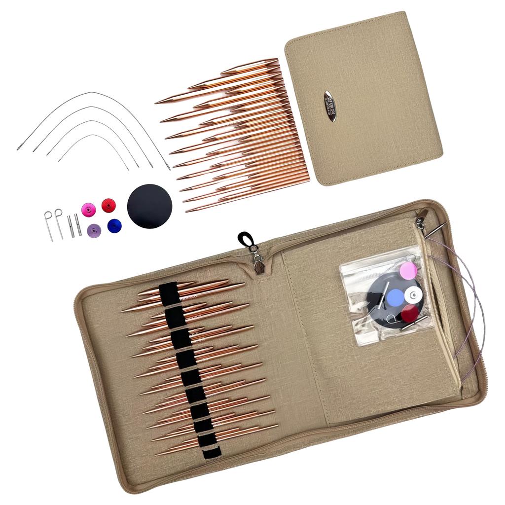 Interchangeable Circular Knitting Needle Tool Set for DIY Sweater Projects Interchangeable Knitting Needle for Crafting
