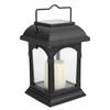 Solar Hanging Lantern LED Light Garden Lamp with Flickering Flameless Candle Rainproof Outdoor Hanging Candle Lantern