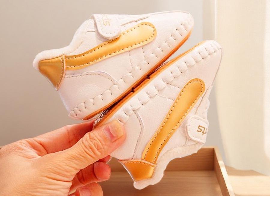 Toddler Winter Shoes: Velvet-Lined, Anti-Drop, Non-Slip, Soft Sole Shoes for 0-1 Year Olds