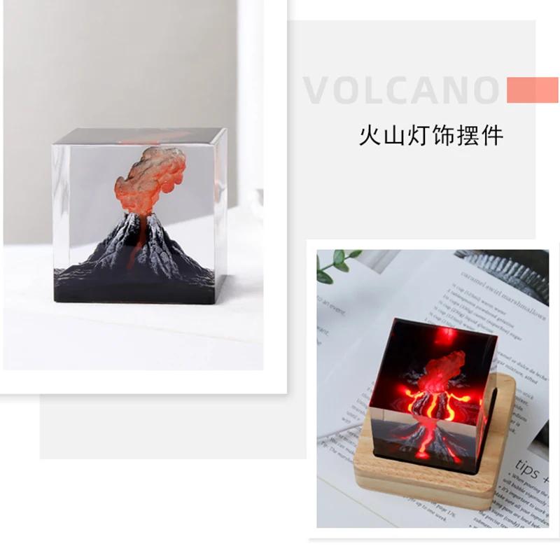 Hot Selling Night Light Ornaments Oppenheimer Atomic Bomb Explosion Mushroom Cloud Creative Crystal Epoxy Resin Decorative Craft