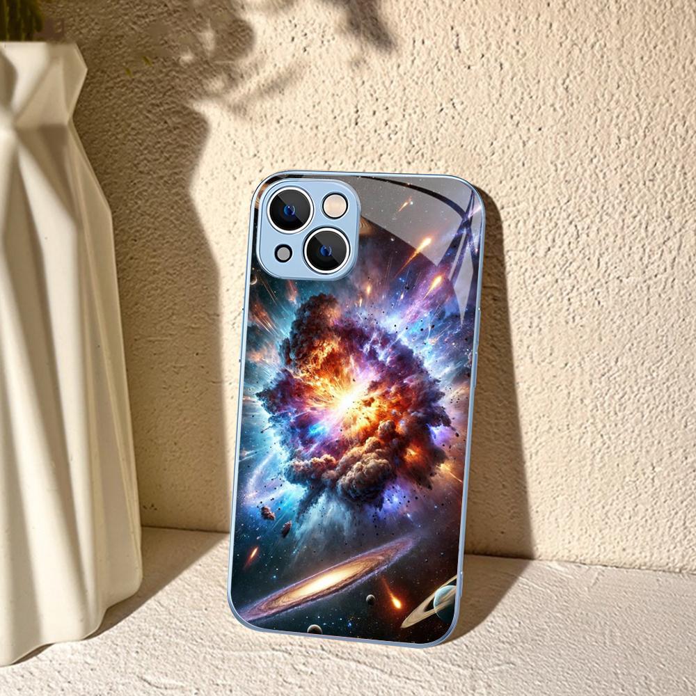 Space Universe Galaxy Phone Case For IPhone 14 13 12 Mini 11 Pro XS Max X XR 14 Plus Tempered Glass Cover