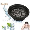 Przenośna miska do kąpieli lodowej Składana konstrukcja Ekologiczna Wielokrotnego użytku Wydajne czyszczenie Wielofunkcyjna umywalka Silikonowa miska do kąpieli lodowej