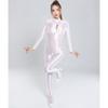 Glossy Shiny Transparent Long Sleeve Zipper Open Crotch Bodysuit Tights Hot Sexy Bodystocking Romper Jumpsuit Clubwear Lingerie