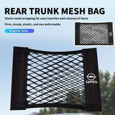 For Car Trunk Storage Bag Elastic Mesh Organizer Pocket Protector Cover Meriva Mokka Grandland Vectra Zafira Vivaro Antara