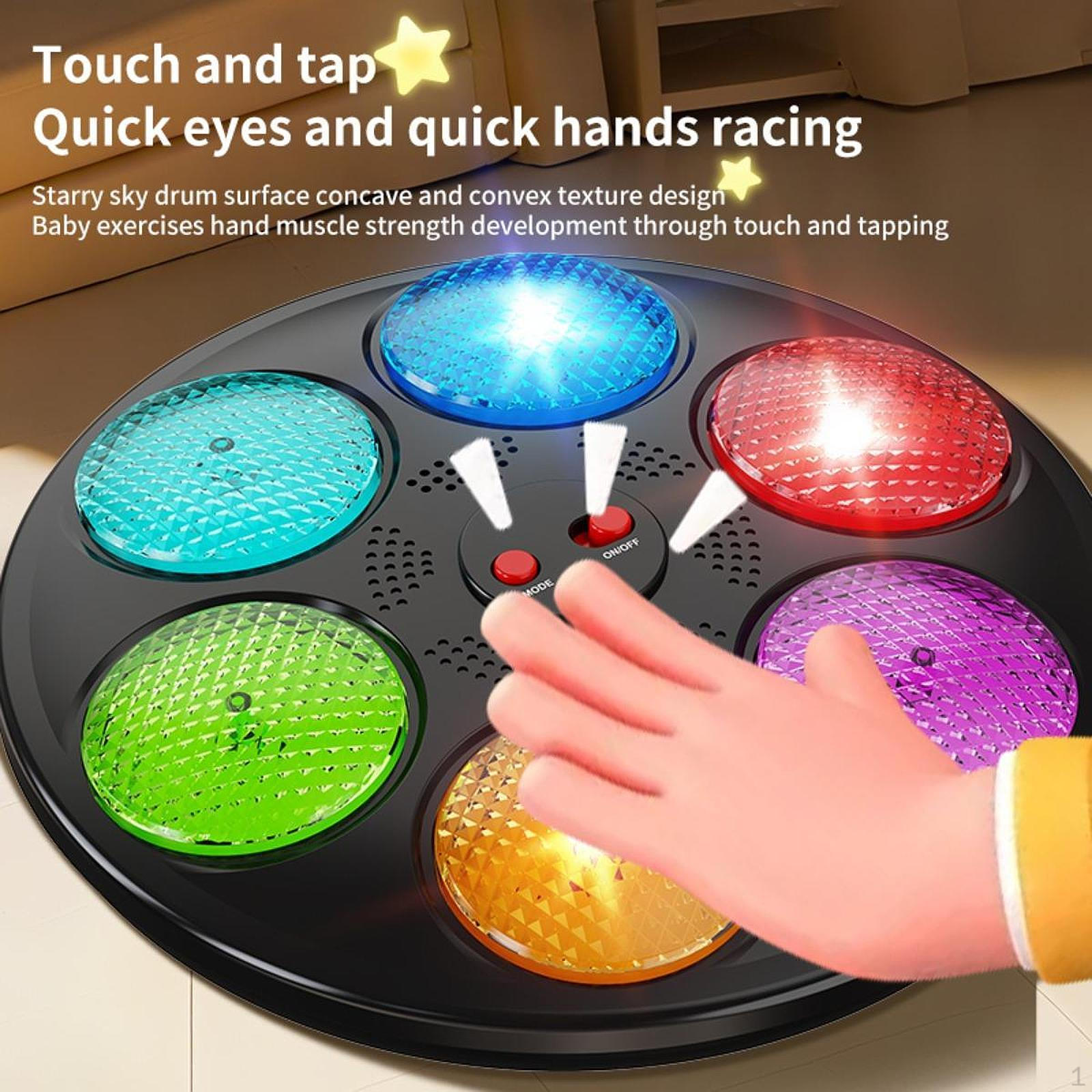 

Electronic Memory Game Color Memorizing Toy Interactive Early Learning Challenge Desktop чёрный