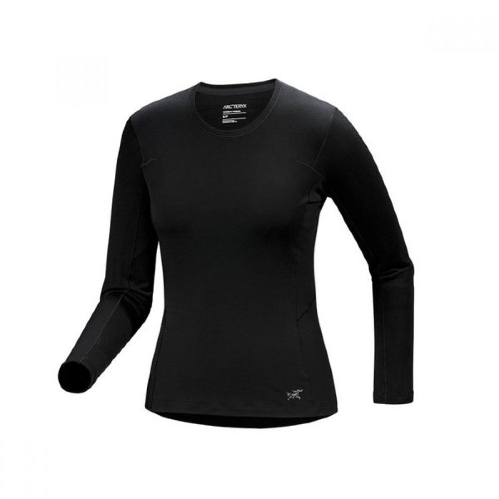 Arc Teryx [fw24] Women S Satoro Sl Merino Wool Crew Neck lS Atofwx9046 Black XS