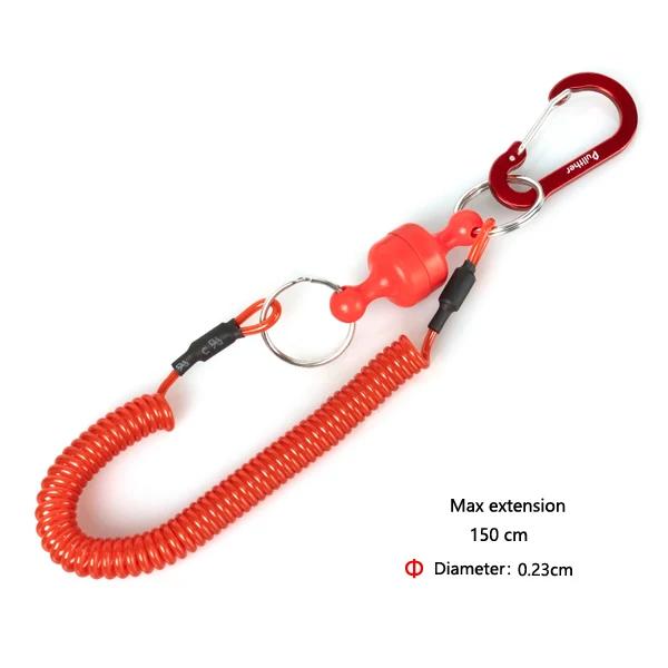 Pullther Portable Steel Anti-loss Rope Fishing Tools Magnetic Outdoor Fishing Goods Quick-release Strongagnetic Portable Buckle