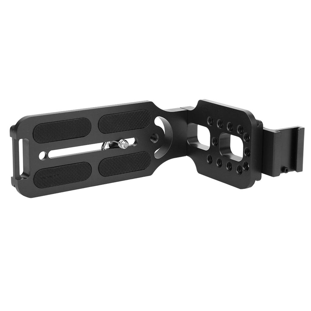 Universal Metal L shape Quick Release Plate with Hot Shoe Mount for Hydraulic Ballhead SLR Camera