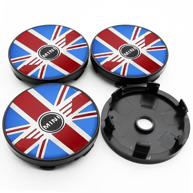 4Pcs 54mm 56mm 60mm Car Wheel Center Hub Cap For MINI Cooper JCW WORKS R55 R56 F55 F56 R57 R58 R59 R60 Rim Cover Stickers Decal