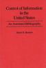 Книга Control of Information In the United States : An Annotated Bibliography of Books