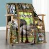 Squirrel Personalized Text Blanket Lightweight Customizable Blanket Soft & Cozy Suitable for Living Room Couch Bed Office Four Seasons Universal