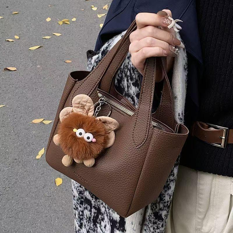 

Коричнева Ретро Повсякденна Сумка Кросбоді на Плече - Жіноча Сумка та Сумка-Відро Without Accessories коричневий