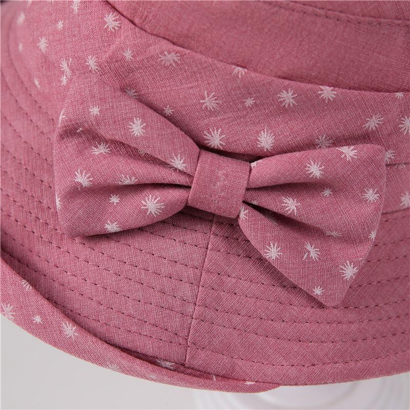 Hat Female Spring And Autumn Mother Bucket Hat Big Brim Thin Cloth Hat Old Man Hat Grandma Pot Hat Old Lady