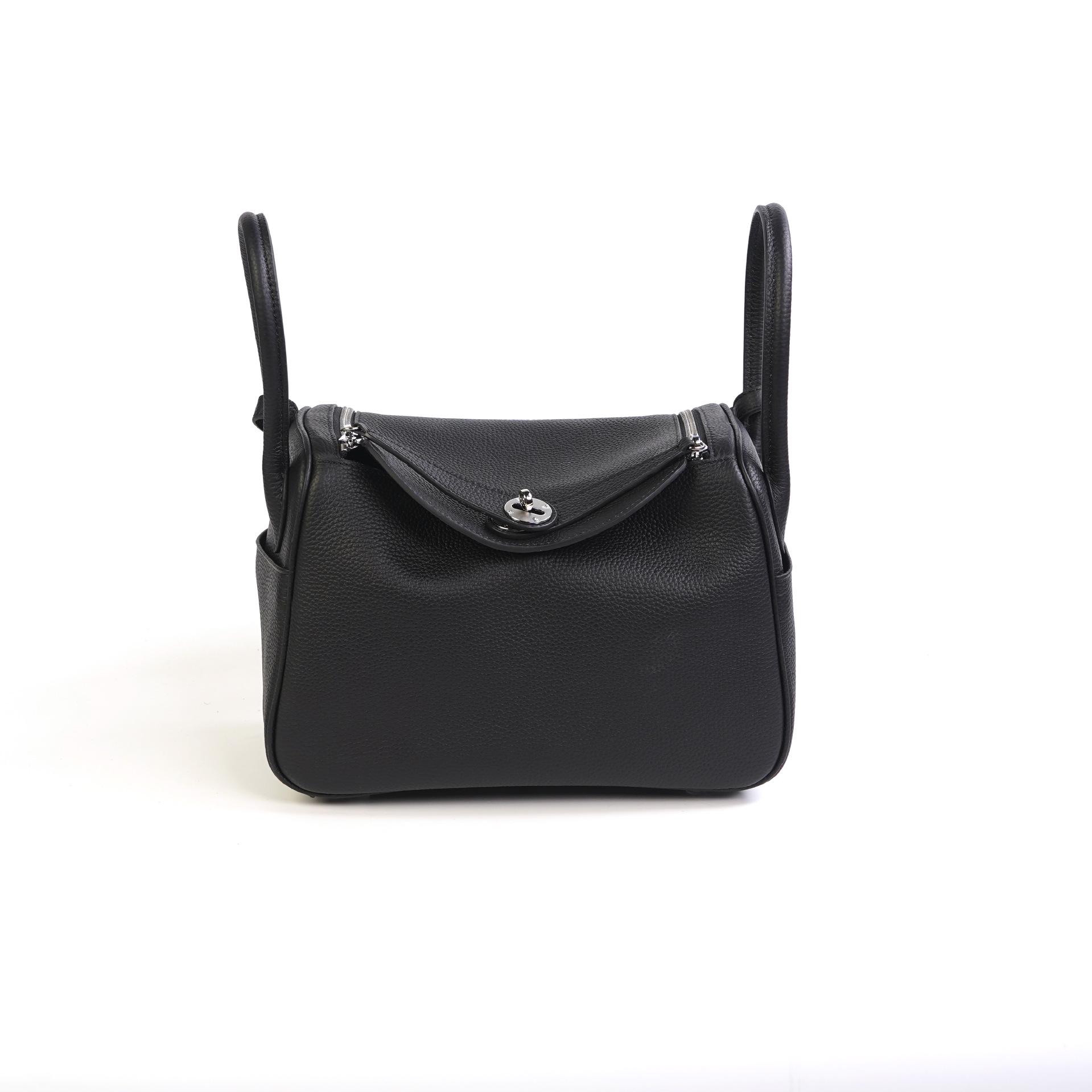 

2025 Жіноча Універсальна Сумка-подушка Lindy з коров ячої шкіри через плече Large: L26*W14*H17cm (Short Strap)