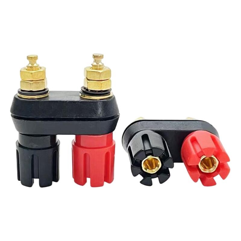 For Speaker Amplifier Speaker Banana Plug Binding Post Terminal Connector Banana Socket Dual Female Banana Plug