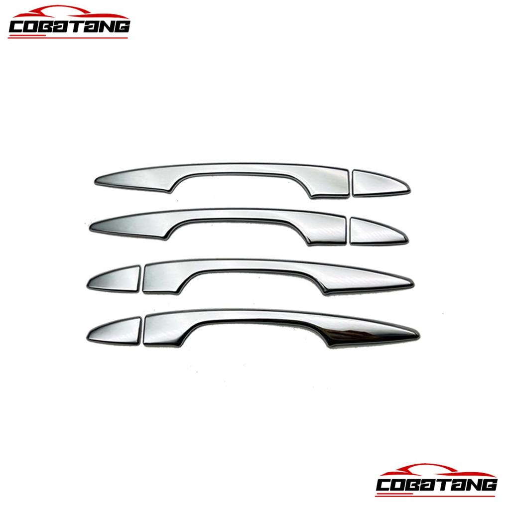 COBATANG Exterior Door Handle Covers for the New Mitsubishi Outlander PHEV Side Door Knob Half Chrome Exterior Custom Accessories GN0W, Covers,