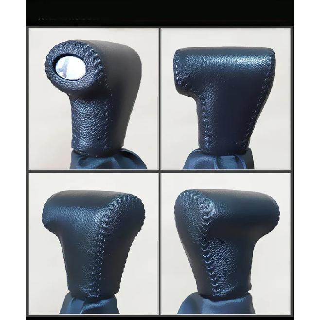 

Нова кришка ручки перемикання передач з натуральної шкіри для Hummer H3 Захист кулі перемикання передач